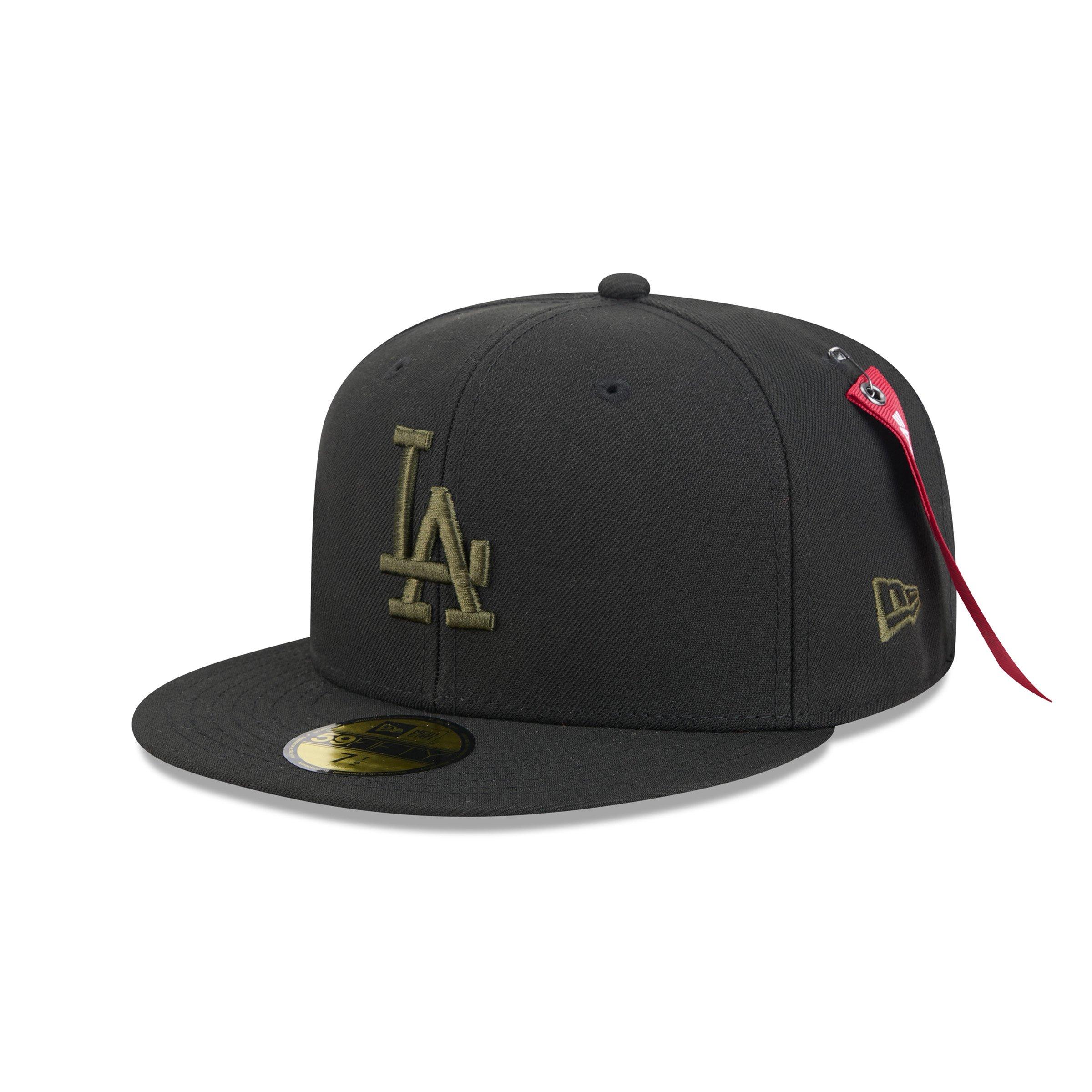 New Era Los Angeles Dodgers 59FIFTY Alpha Industries Fitted Hat - Black - BLACK